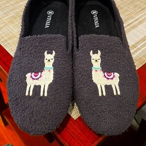 Vivaia NEW Audrey Round-Toe Terry Knit Loafers Llama Grey Size 40.5 (size 9)